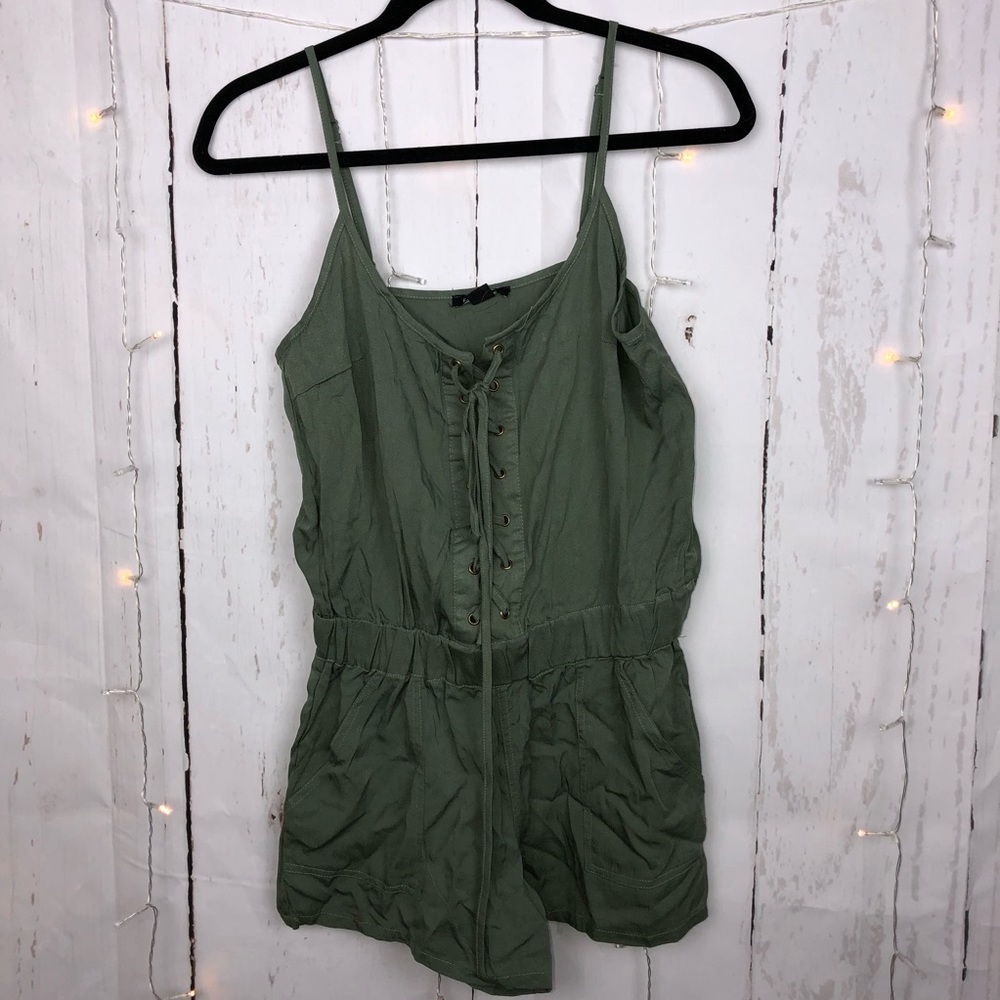 Army Green Fashion Nova Romper
